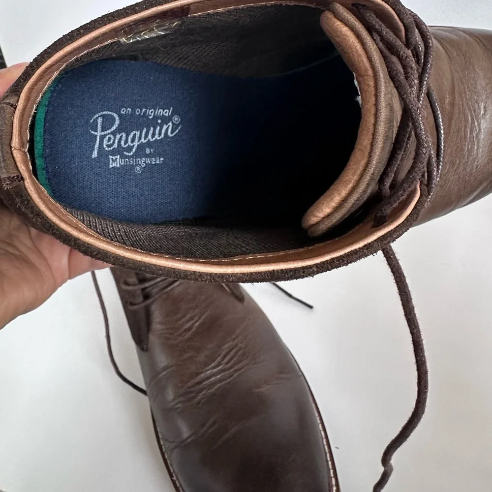 Original Penguin Brown Suede Desert Boots Size:10.5